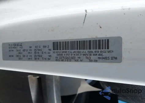 2018 Ram Promaster 2500 High Roof 159 Wb from USA, damaged, VIN 3C6TRVDG0JE139231